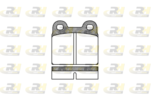 Комплект гальмівних накладок, дискове гальмо   2007.00   ROADHOUSE