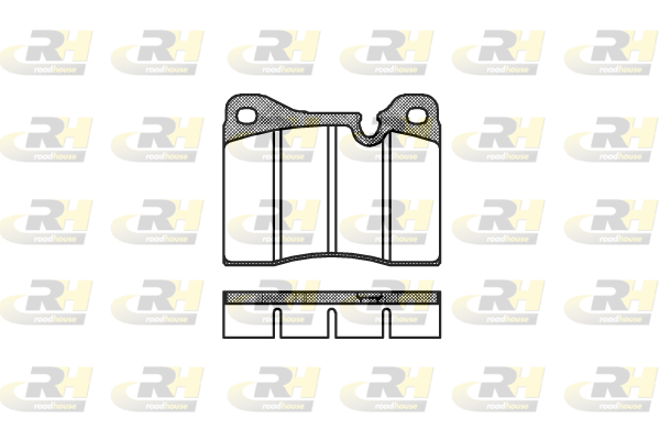 Комплект гальмівних накладок, дискове гальмо   2011.30   ROADHOUSE