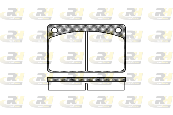 Комплект гальмівних накладок, дискове гальмо, ROADHOUSE 2042.00 Комплект гальмівних накладок, дискове гальмо, ROADHOUSE 2042.00