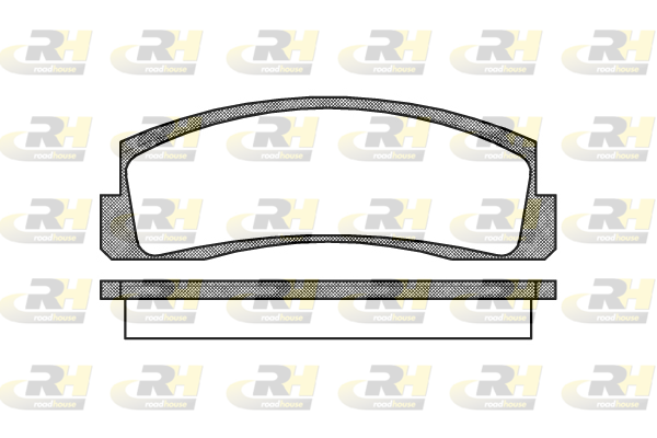 Комплект гальмівних накладок, дискове гальмо   2103.00   ROADHOUSE