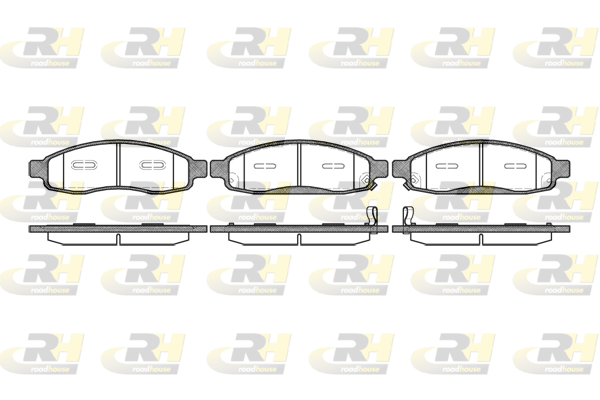 Комплект тормозных колодок, дисковый тормоз   21094.12   ROADHOUSE