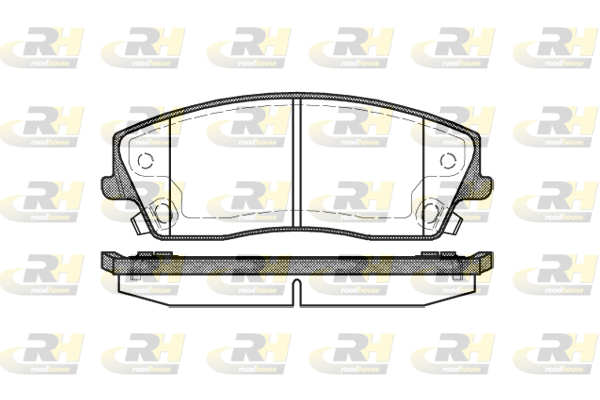 Комплект гальмівних накладок, дискове гальмо   21126.08   ROADHOUSE