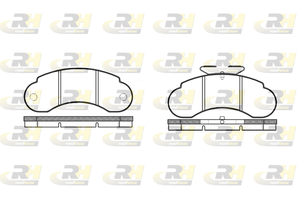 Комплект тормозных колодок, дисковый тормоз   2142.10   ROADHOUSE