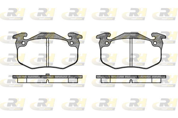 Комплект гальмівних накладок, дискове гальмо   2144.50   ROADHOUSE