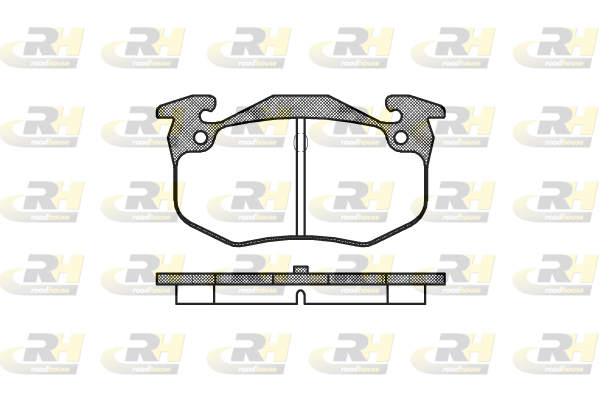 Комплект гальмівних накладок, дискове гальмо   2144.60   ROADHOUSE