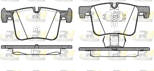 Комплект гальмівних накладок, дискове гальмо   21457.00   ROADHOUSE