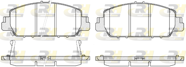 Комплект тормозных колодок, дисковый тормоз   21548.02   ROADHOUSE