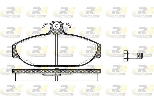 Комплект тормозных колодок, дисковый тормоз   2156.00   ROADHOUSE