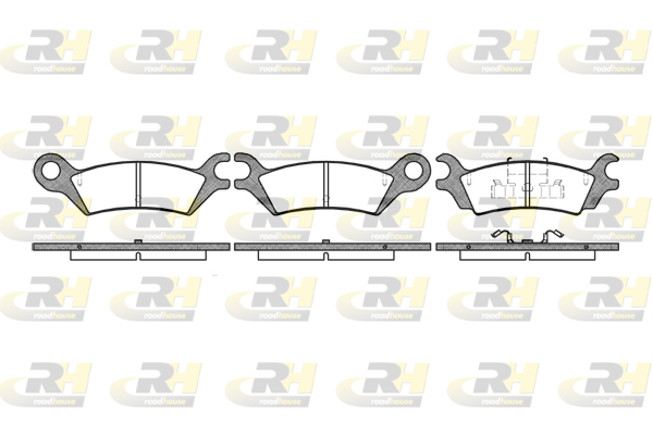 Комплект тормозных колодок, дисковый тормоз   2158.10   ROADHOUSE