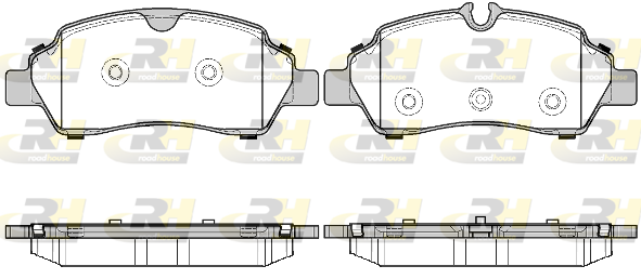 Комплект тормозных колодок, дисковый тормоз   21605.00   ROADHOUSE