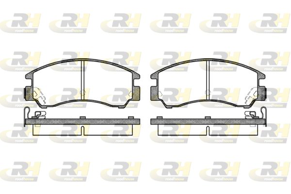 Комплект тормозных колодок, дисковый тормоз   2191.04   ROADHOUSE