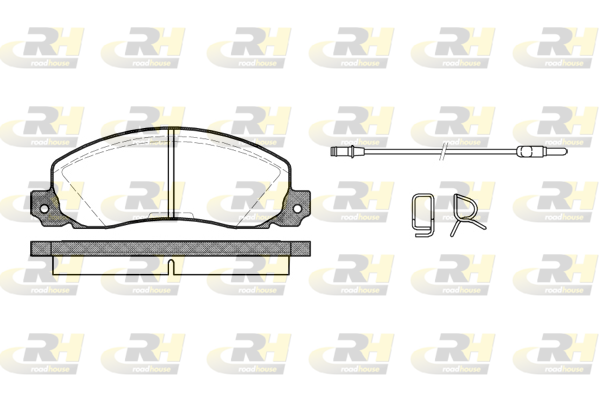 Комплект тормозных колодок, дисковый тормоз   2202.02   ROADHOUSE