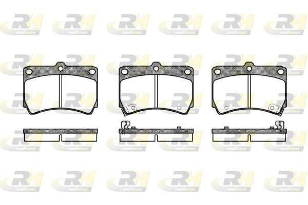 Комплект гальмівних накладок, дискове гальмо   2212.12   ROADHOUSE