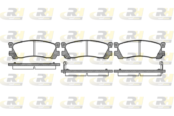 Комплект тормозных колодок, дисковый тормоз   2248.02   ROADHOUSE