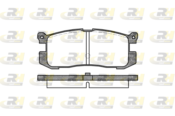 Комплект тормозных колодок, дисковый тормоз   2272.00   ROADHOUSE