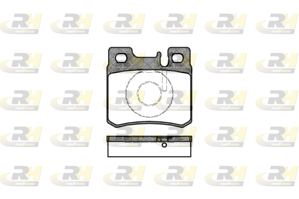 Комплект тормозных колодок, дисковый тормоз   2282.20   ROADHOUSE