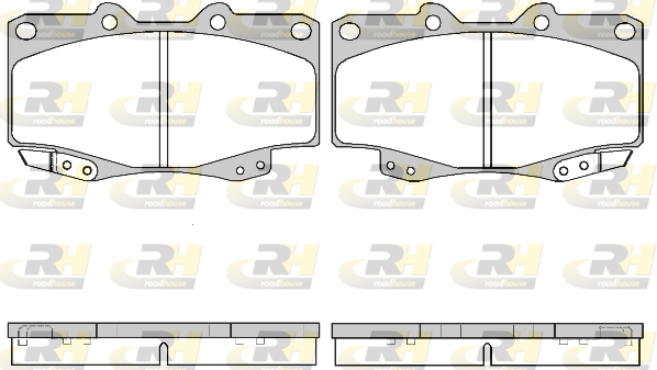 Комплект гальмівних накладок, дискове гальмо   2315.22   ROADHOUSE