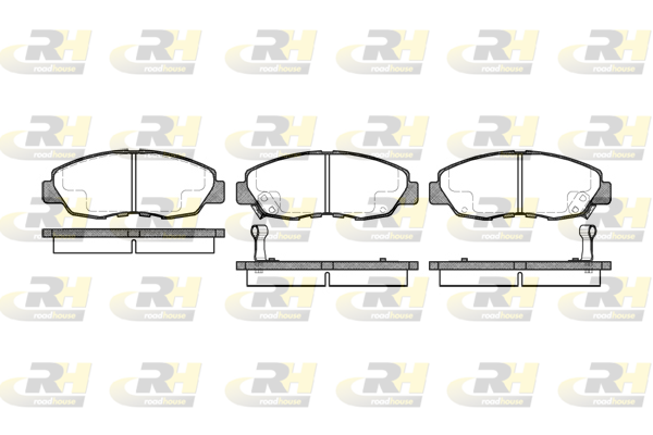 Комплект тормозных колодок, дисковый тормоз   2324.02   ROADHOUSE