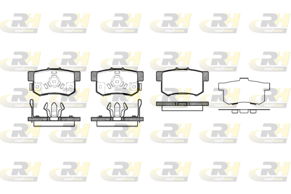Комплект тормозных колодок, дисковый тормоз   2325.04   ROADHOUSE