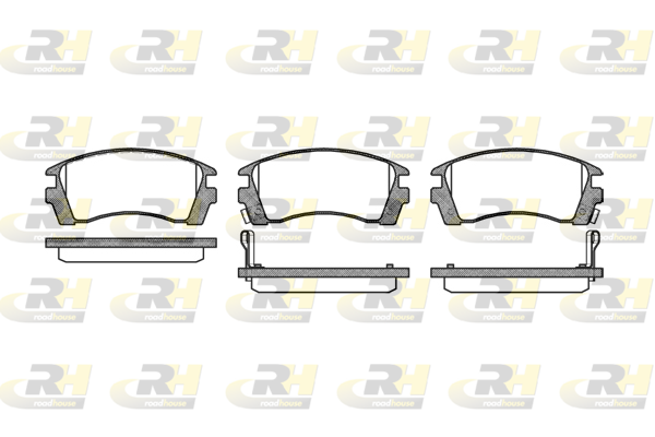 Комплект тормозных колодок, дисковый тормоз   2363.02   ROADHOUSE