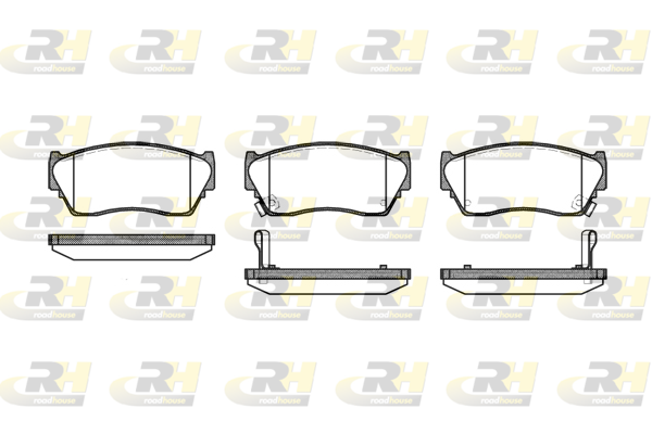 Комплект тормозных колодок, дисковый тормоз   2364.02   ROADHOUSE