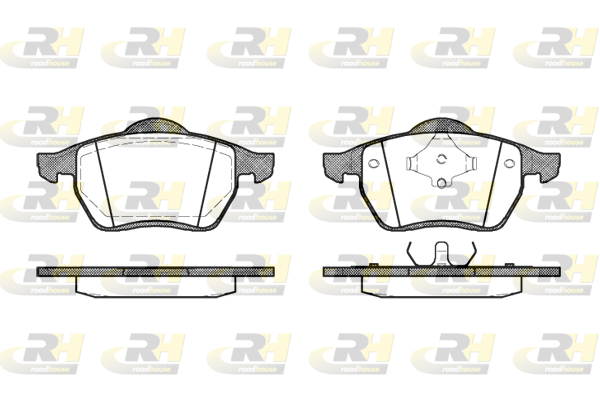Комплект гальмівних накладок, дискове гальмо   2390.00   ROADHOUSE