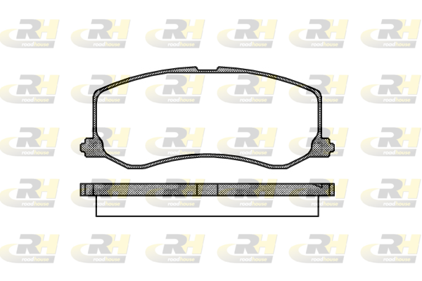 Комплект гальмівних накладок, дискове гальмо   2410.00   ROADHOUSE