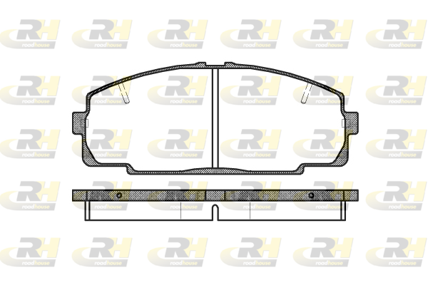 Комплект гальмівних накладок, дискове гальмо   2421.20   ROADHOUSE