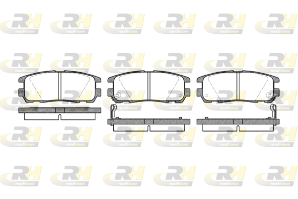 Комплект гальмівних накладок, дискове гальмо   2426.02   ROADHOUSE