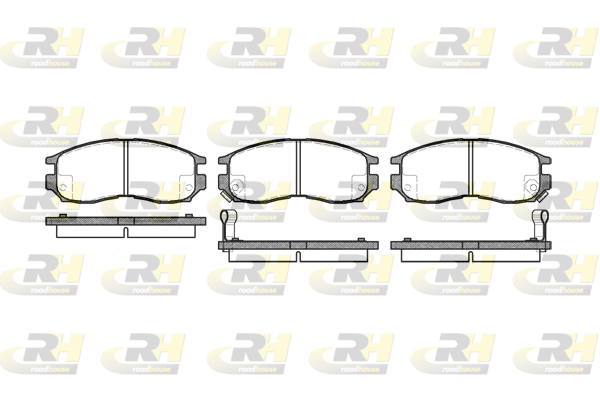 Комплект тормозных колодок, дисковый тормоз   2460.02   ROADHOUSE