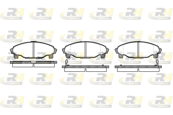 Комплект тормозных колодок, дисковый тормоз   2501.02   ROADHOUSE