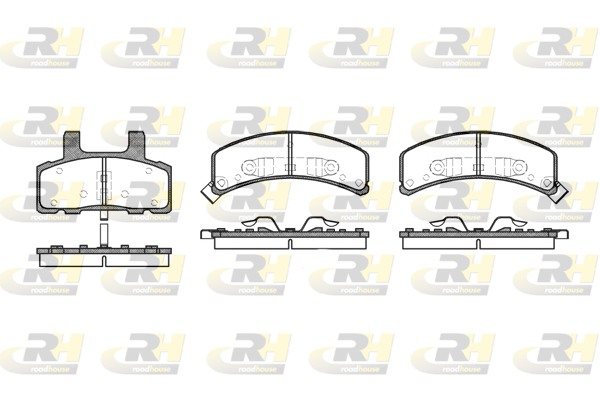 Комплект гальмівних накладок, дискове гальмо   2552.02   ROADHOUSE