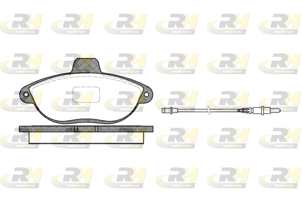 Комплект гальмівних накладок, дискове гальмо   2602.02   ROADHOUSE