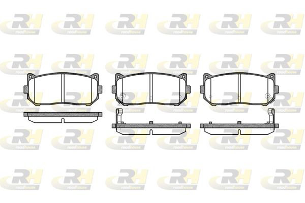 Комплект гальмівних накладок, дискове гальмо   2649.02   ROADHOUSE