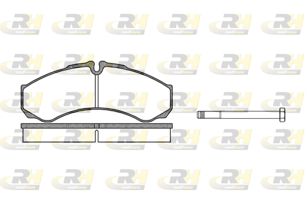 Комплект гальмівних накладок, дискове гальмо   2651.00   ROADHOUSE