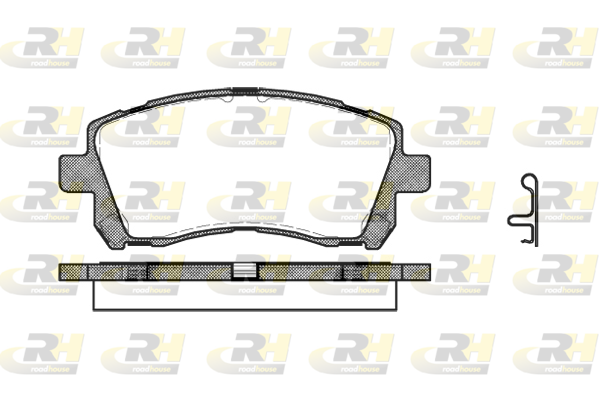 Комплект тормозных колодок, дисковый тормоз   2655.02   ROADHOUSE