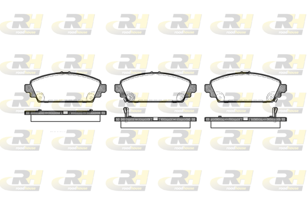 Комплект тормозных колодок, дисковый тормоз   2700.02   ROADHOUSE