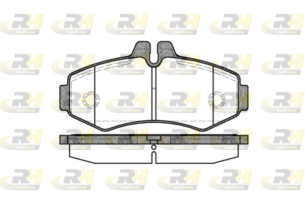 Комплект гальмівних накладок, дискове гальмо   2701.00   ROADHOUSE