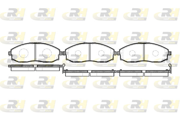 Комплект тормозных колодок, дисковый тормоз   2703.02   ROADHOUSE