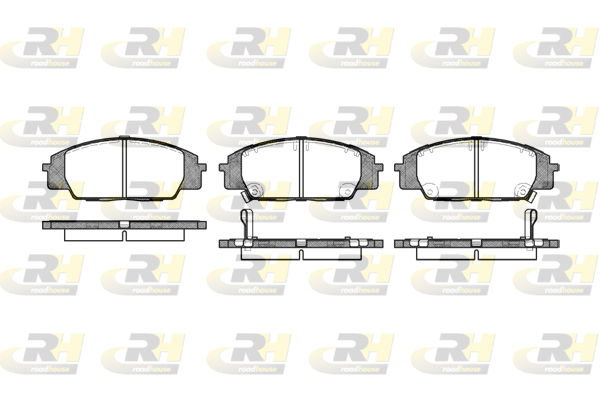 Комплект гальмівних накладок, дискове гальмо   2735.02   ROADHOUSE