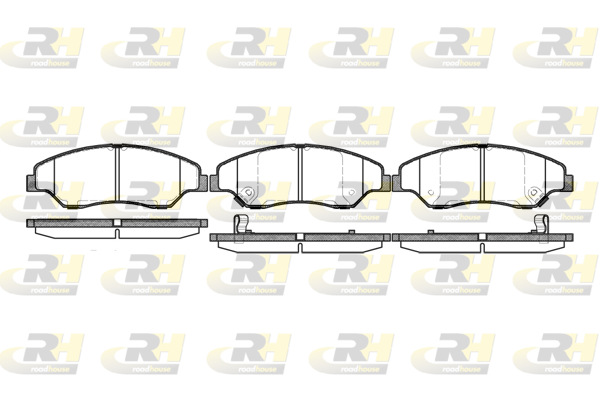 Комплект тормозных колодок, дисковый тормоз   2739.02   ROADHOUSE