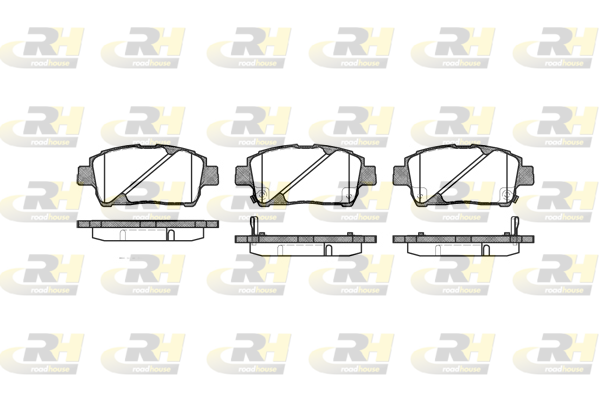 Комплект гальмівних накладок, дискове гальмо   2740.02   ROADHOUSE