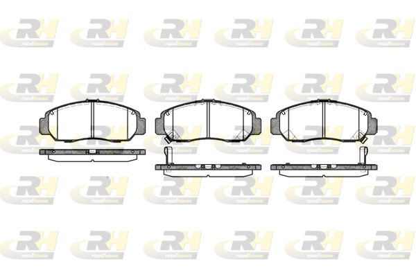 Комплект гальмівних накладок, дискове гальмо   2747.12   ROADHOUSE