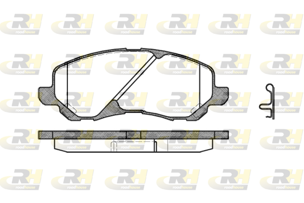 Комплект гальмівних накладок, дискове гальмо   2804.02   ROADHOUSE