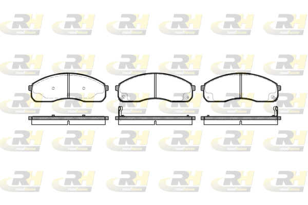Комплект тормозных колодок, дисковый тормоз   2821.12   ROADHOUSE