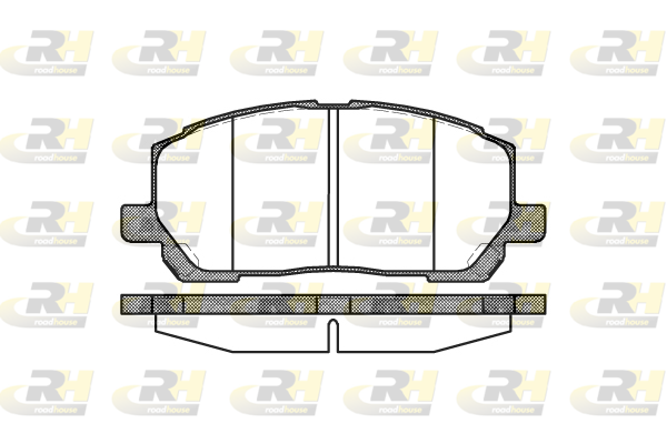 Комплект гальмівних накладок, дискове гальмо   2855.00   ROADHOUSE