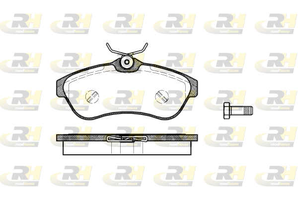 Комплект тормозных колодок, дисковый тормоз   2880.00   ROADHOUSE