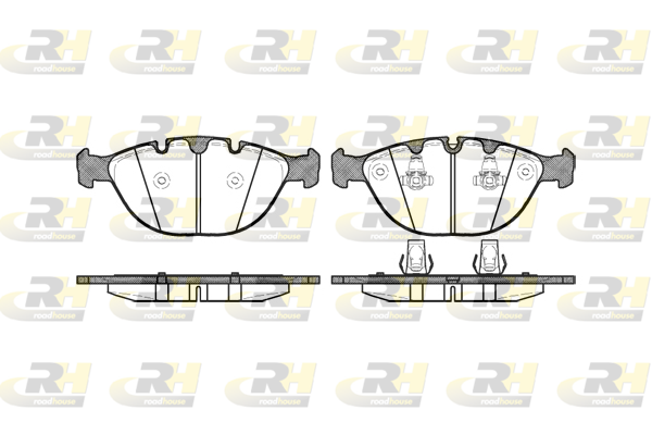 Комплект гальмівних накладок, дискове гальмо, ROADHOUSE 2958.00 Комплект гальмівних накладок, дискове гальмо, ROADHOUSE 2958.00