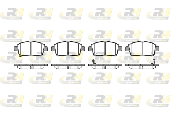 Комплект гальмівних накладок, дискове гальмо   2971.02   ROADHOUSE