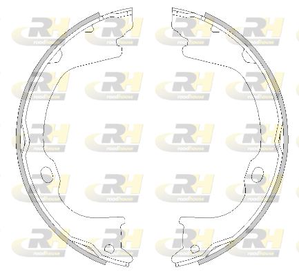 Комплект гальмівних колодок, стоянкове гальмо   4282.01   ROADHOUSE
